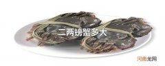 二两螃蟹多大