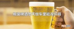 瓶装啤酒冬天放车里能冻坏吗
