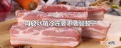 肉放冰箱冷冻要不要装袋子