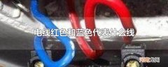 电线红色和蓝色代表什么线