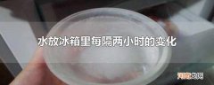 水放冰箱里每隔两小时的变化