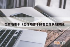 怎样晒杏干鲜杏怎样长期保鲜 怎样晒杏干