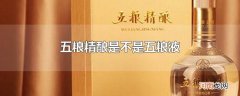 五粮精酿是不是五粮液