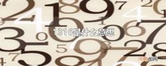 1316是什么意思