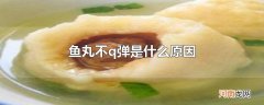 鱼丸不q弹是什么原因
