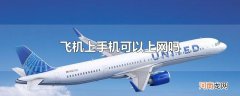 飞机上手机可以上网吗