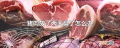 猪肉放了两天臭了怎么办