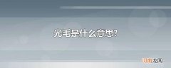 光毛是什么意思?