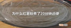 为什么红薯粉煮了20分钟还硬