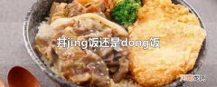 丼jing饭还是dong饭