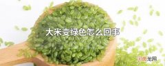 大米变绿色怎么回事