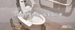 马桶被卫生纸堵一般多久能通