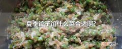夏季饺子馅什么菜合适啊?