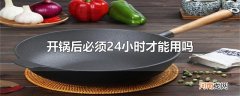 开锅后必须24小时才能用吗