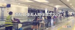 南航儿童无人陪伴票怎么订