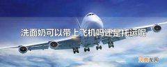 洗面奶可以带上飞机吗还是托运呢