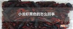小龙虾黑色的怎么回事