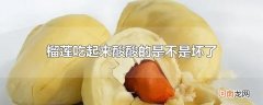榴莲吃起来酸酸的是不是坏了
