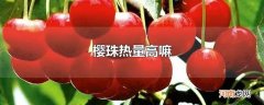 樱珠热量高嘛