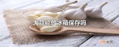大蒜能放冰箱保存吗