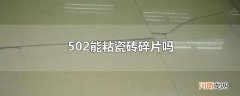 502能粘瓷砖碎片吗