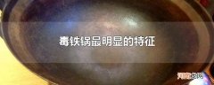 毒铁锅最明显的特征