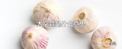 太空蒜是什么意思