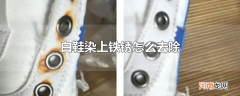 白鞋染上铁锈怎么去除
