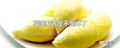 榴莲发苦是不是坏了