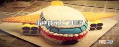 蛋糕能带上飞机吗