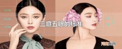 三庭五眼的标准