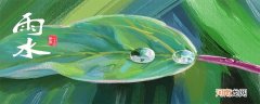 雨水节气的特点和风俗