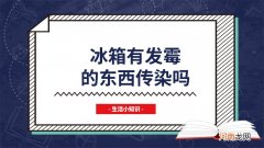 冰箱有发霉的东西传染吗