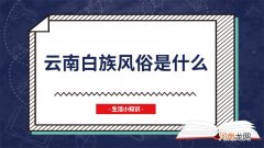 云南白族风俗是什么