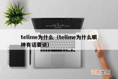 tellme为什么眼神有话要说 tellme为什么