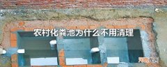 农村化粪池为什么不用清理