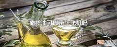 橄榄油可以带上飞机吗