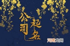 寓意吉祥顺利的公司名字 精选100分名字