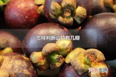 怎样判断山竹有几瓣 山竹怎么保存才新鲜