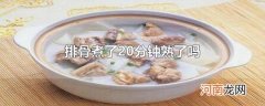排骨煮了20分钟熟了吗