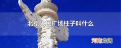 北京人民广场柱子叫什么