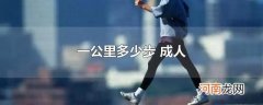 一公里多少步 成人