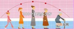 300个月是多少岁