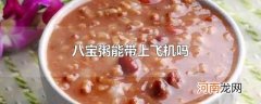 八宝粥能带上飞机吗