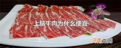 上脑牛肉为什么便宜