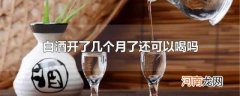 白酒开了几个月了还可以喝吗