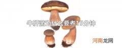 牛肝菌为什么要煮15分钟