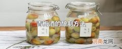 青梅酒的酿制方法