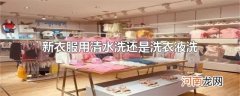 新衣服用清水洗还是洗衣液洗