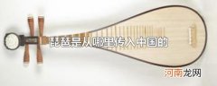 琵琶是从哪里传入中国的